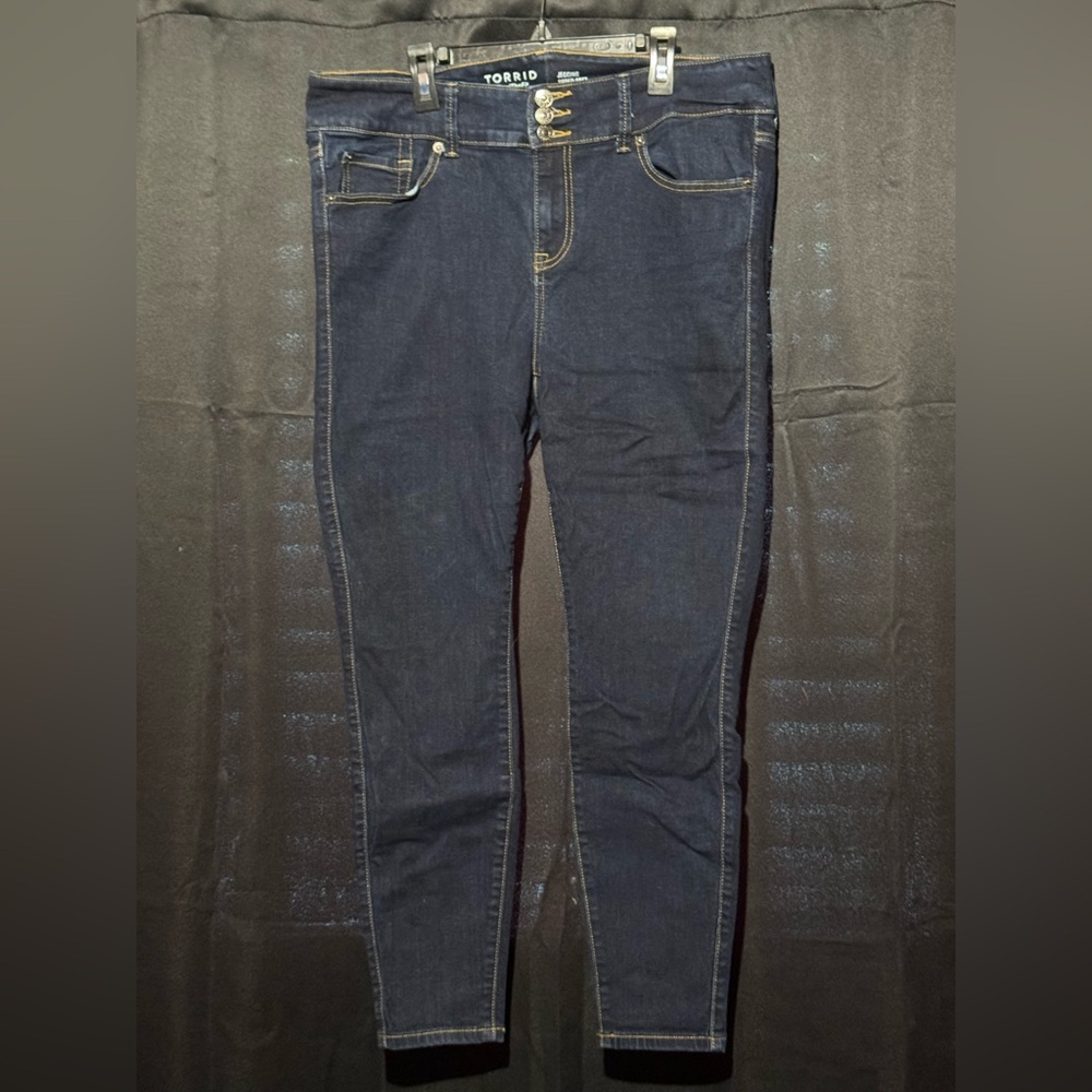 Torrid Dark Blue Skinny Jeans
